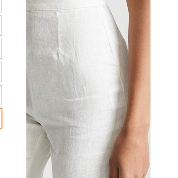 Faithfull the Brand Scelsi Linen Pants in White - Picture 5 of 9